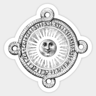 Sun from Ancient History Of Mexico (1853) Sticker